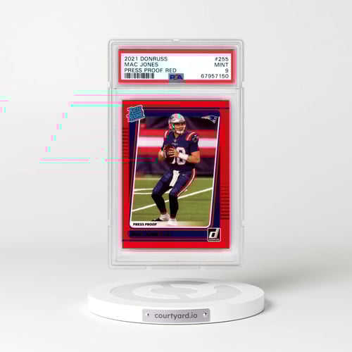 2021 Panini Donruss #255 Mac Jones - Press Proof Red (PSA 9 MINT)