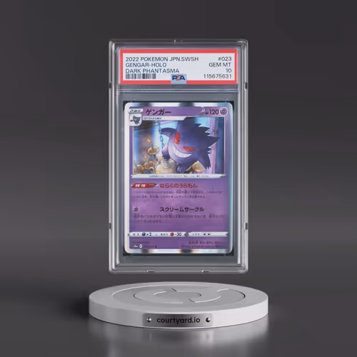 2022 Pokémon Sword & Shield Dark Phantasma #023 Gengar - Holo (PSA 10 GEM MINT)