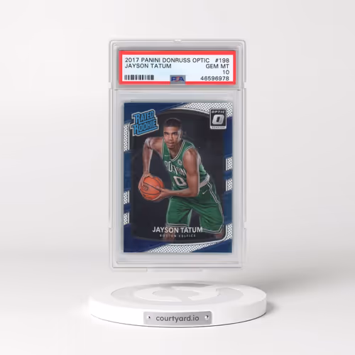 2017 Panini Donruss Optic #198 Jayson Tatum (PSA 10 GEM MINT)
