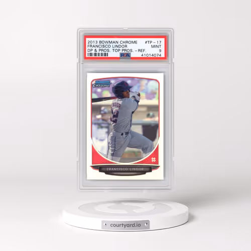 2013 Bowman Chrome Draft Picks & Prospects Top Prospects #TP-17 Francisco Lindor - Refractor (PSA 9