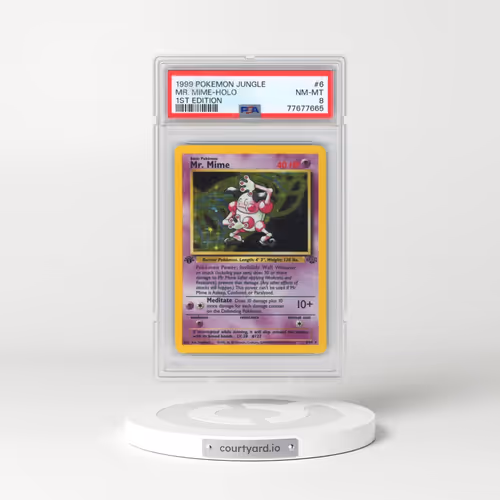 1999 Pokémon Jungle #6 Mr. Mime - 1st Edition Holo (PSA 8 NM-MT)