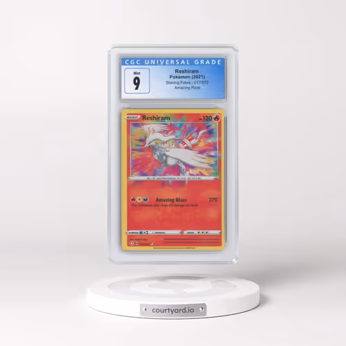 2021 Shining Fates #017/072 Reshiram - Amazing Rare Holo (CGC 9 MINT)