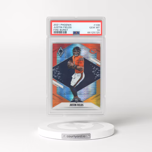2021 Panini Phoenix #108 Justin Fields - Fire Burst (PSA 10 GEM MINT)