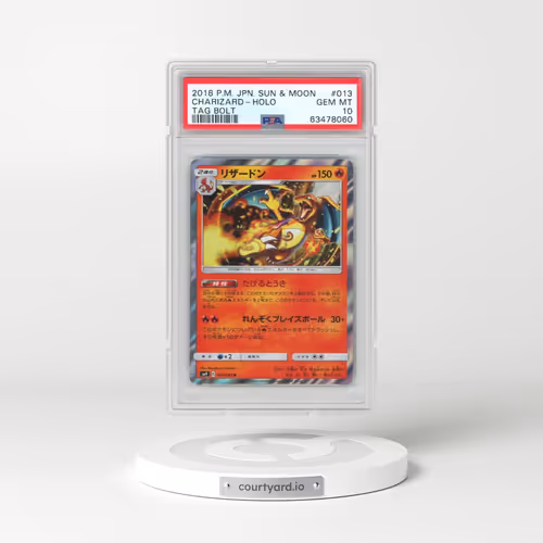 2018 Pokémon Sun & Moon Tag Bolt #013 Charizard - Holo (PSA 10 GEM MINT)