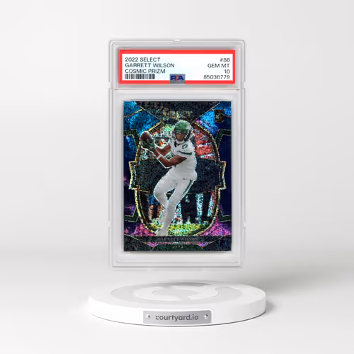 2022 Panini Select #88 Garrett Wilson - Cosmic Prizm (PSA 10 GEM MINT)