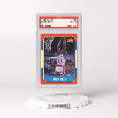 1986 Fleer #103 Derek Smith (PSA 9 MINT)