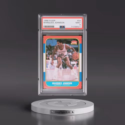 1986 Fleer #54 Marques Johnson (PSA 9 MINT)