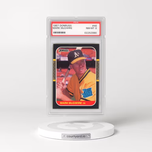 1987 Donruss #46 Mark McGwire (PSA 8 NM-MT)