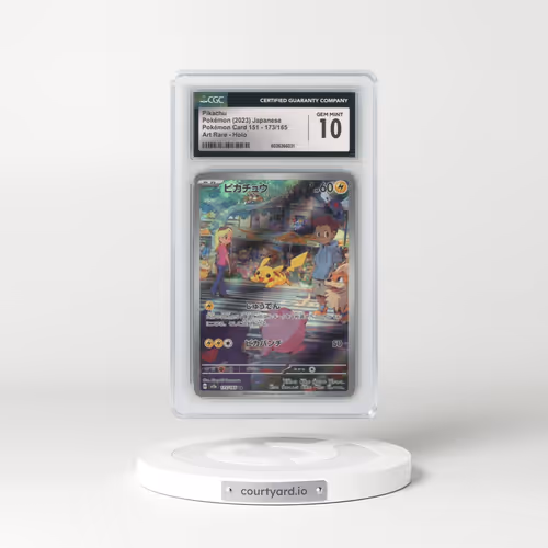 2023 Pokémon Card 151 #173/165 Pikachu - Art Rare (CGC 10 GEM MINT)