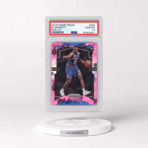 2019 Panini Prizm #250 RJ Barrett - Pink Ice (PSA 10 GEM MINT)