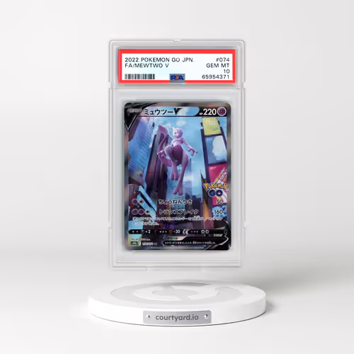 2022 Pokémon Go #074 Mewtwo V - Holo Full Art (PSA 10 GEM MINT)