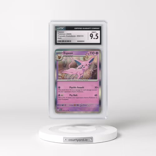 2025 Prismatic Evolutions - PRE EN #033/131 Espeon - Holo (CGC 9.5 MINT+)