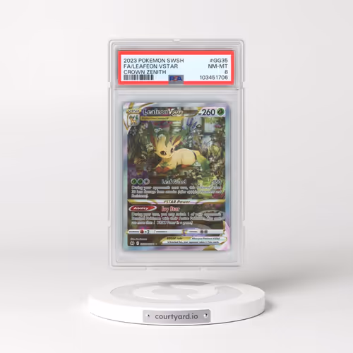 2023 Pokémon Sword and Shield Crown Zenith #GG35 Leafeon Vstar - Full Art (PSA 8 NM-MT)