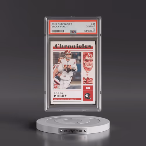 2022 Panini Chronicles #41 Brock Purdy (PSA 10 GEM MINT)