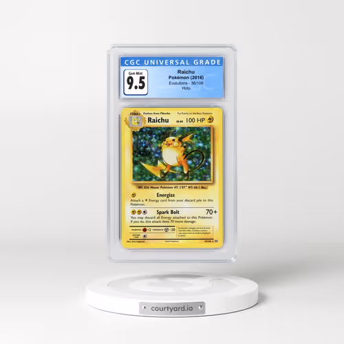 2016 Evolutions #36/108 Raichu - Holo (CGC 10 GEM MINT)