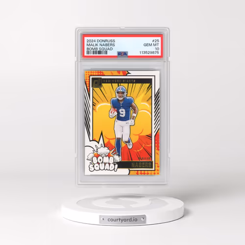 2024 Panini Donruss Bomb Squad #25 Malik Nabers (PSA 10 GEM MINT)