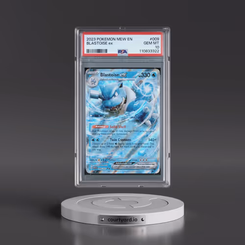 2023 Pokémon Mew EN-151 #009 Blastoise EX - Holo (PSA 10 GEM MINT)