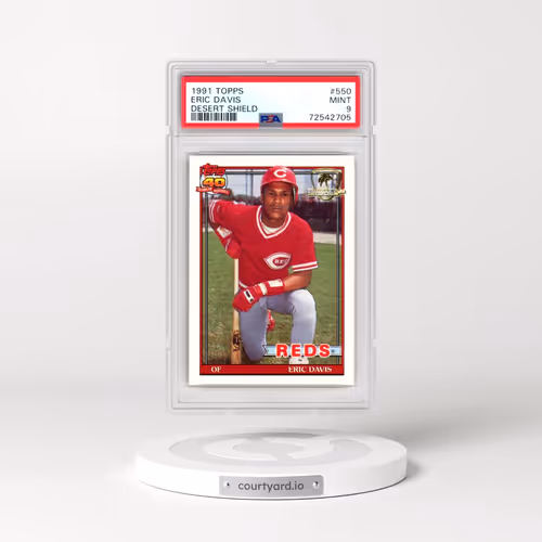1991 Topps Desert Shield #550 Eric Davis (PSA 9 MINT)