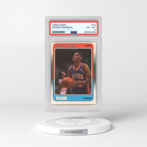 1988 Fleer #43 Dennis Rodman (PSA 6 EX-MT)