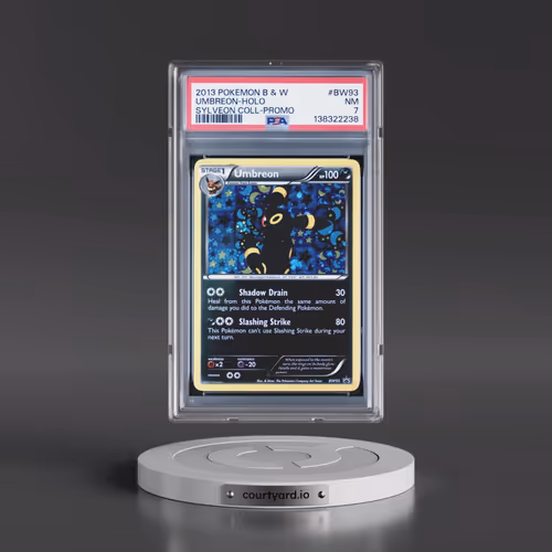 2013 Pokémon Black & White Promo #BW93 Umbreon - Holo Sylveon Collection (PSA 7 NM)
