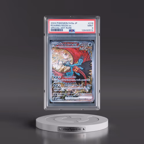 2024 Pokémon Sv8a-Terastal Fest EX #218 Roaring Moon EX - Holo Special Art Rare (PSA 9 MINT)