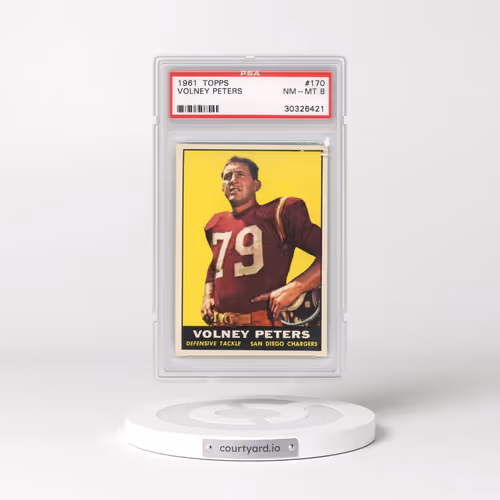 1961 Topps #170 Volney Peters (PSA 8 NM-MT)