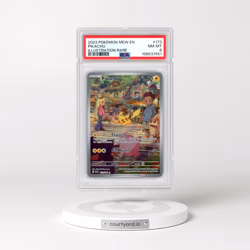 2023 Pokémon Mew EN-151 #173 Pikachu - Illustration Rare (PSA 8 NM-MT)