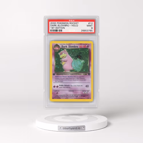 2000 Pokémon Rocket #12 Dark Slowbro - 1st Edition Holo (PSA 9 MINT)