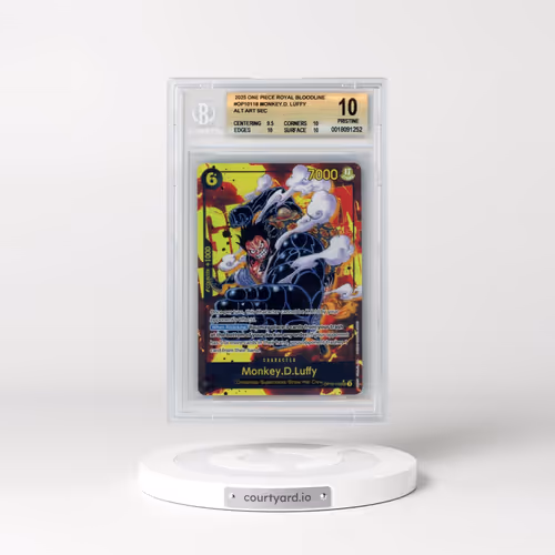 2025 One Piece Card Game Royal Blood #OP10118 Monkey.D. Luffy ALT ART SEC (BGS 10 PRISTINE)