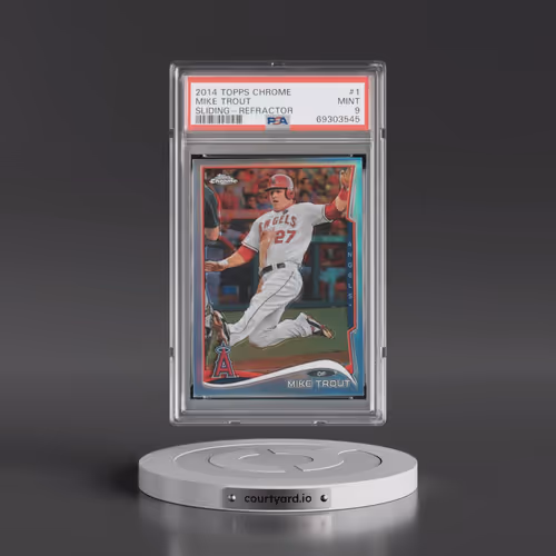2014 Topps Chrome #1 Mike Trout - Refractor (PSA 9 MINT)