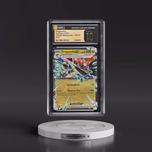 2024 Pokémon Twm EN-Twilight Masquerade #130 Dragapult EX - Holo (CGC 10 PRISTINE)