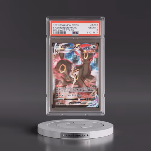 2022 Pokémon Sword & Shield Brilliant Stars #TG23 Umbreon Vmax - Full Art (PSA 10 GEM MINT)