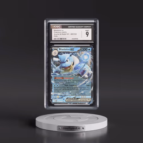 2023 Scarlet & Violet 151 - MEW EN #009/165 Blastoise ex - Holo (CGC 9 MINT)