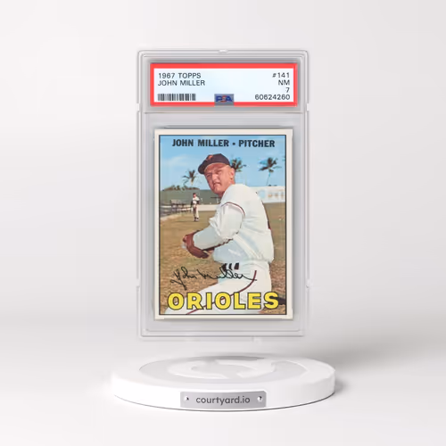 1967 Topps #141 John Miller (PSA 7 NM)