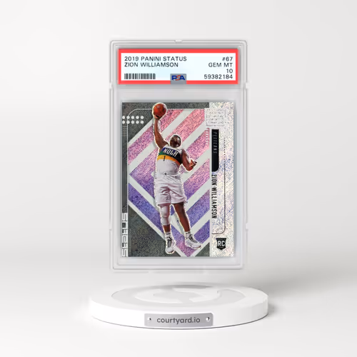2019 Panini Status #67 Zion Williamson (PSA 10 GEM MINT)