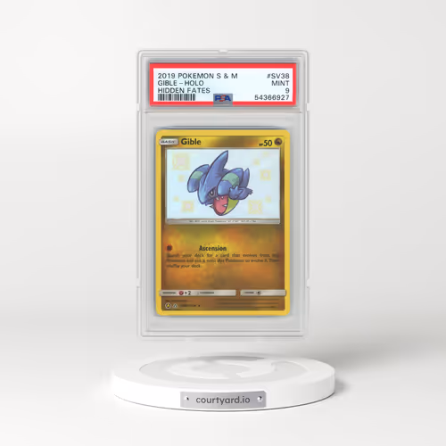 2019 Pokémon Sun & Moon Hidden Fates #SV38 Gible - Holo (PSA 9 MINT)
