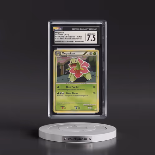 2010 HeartGold & SoulSilver #26/123 Meganium - Growth Clash Deck Cosmos Holo (Cos. Holo) (CGC 7.5 NM