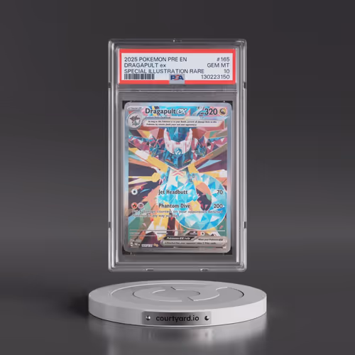 2025 Pokémon Pre EN-Prismatic Evolutions #165 Dragapult EX - Holo Special Illustration Rare (PSA 10
