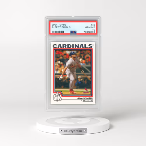 2004 Topps #40 Albert Pujols (PSA 10 GEM MINT)