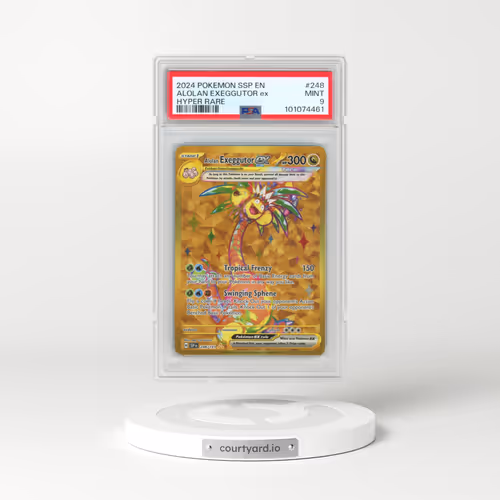 2024 Pokémon Ssp EN-Surging Sparks #248 Alolan Exeggutor EX - Holo Hyper Rare (PSA 9 MINT)