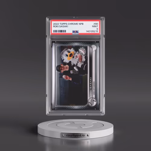2022 Topps Chrome Nippon Professional Baseball #80 Roki Sasaki (PSA 9 MINT)