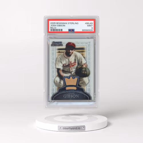 2005 Bowman Sterling Relic #BS-JGI Josh Gibson - Relic (PSA 9 MINT)