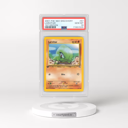 2001 Neo Discovery #57 Larvitar - 1st Edition (PSA 10 GEM MINT)