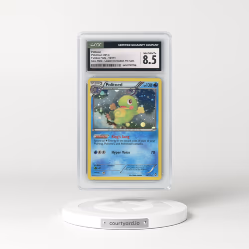 2014 Furious Fists #18/111 Politoed - Cosmos Holo (Cos. Holo) Legacy Evolution Pin Collection (CGC 8.5 NM-MT+)