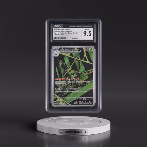 2025 Pokémon SV10-Glory of Team Rocket #099 Team Rocket's Spidops - Art Rare (CGC 9.5 MINT+)