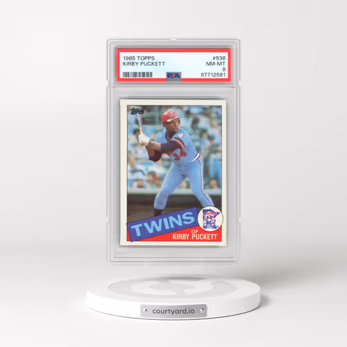 1985 Topps #536 Kirby Puckett (PSA 8 NM-MT)