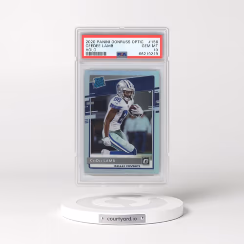 2020 Panini Donruss Optic #156 Ceedee Lamb - Holo (PSA 10 GEM MINT)