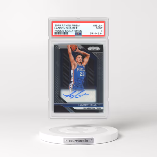 2018 Panini Prizm Rookie Signatures #RSLSH Landry Shamet (PSA 9 MINT)