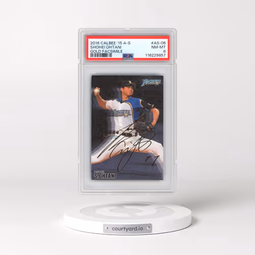 2016 Calbee 2015 All-Stars #AS-06 Shohei Ohtani - Gold Facsimile (PSA 8 NM-MT)