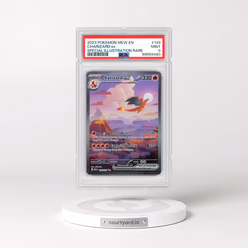 2023 Pokémon Mew EN-151 #199 Charizard EX - Holo Special Illustration Rare (PSA 9 MINT)